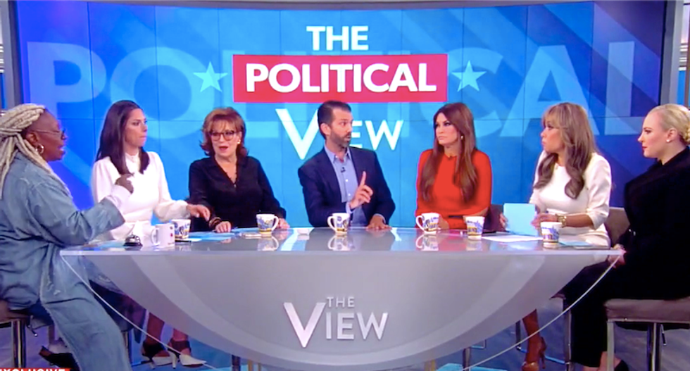 Even The View's commercial breaks spun out of control during Donald Trump Jr appearance
