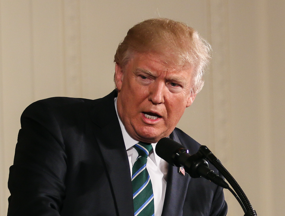 Trump whines about protecting VA whistleblowers as he tarnishes Veteran's Day with anti-impeachment rants