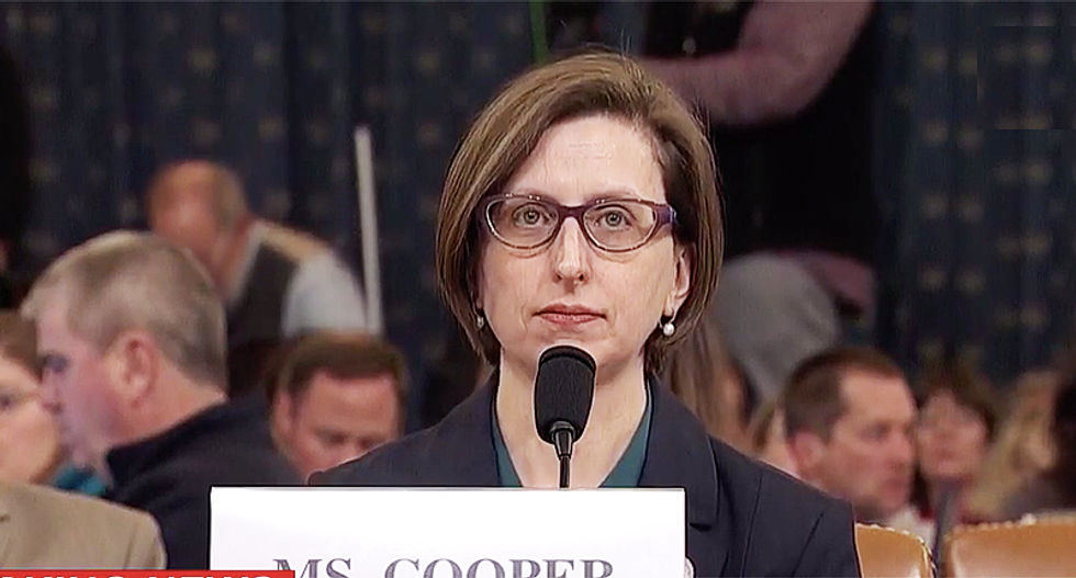 Another Trump defense get legs knocked out from under it in witness Laura Cooper statement