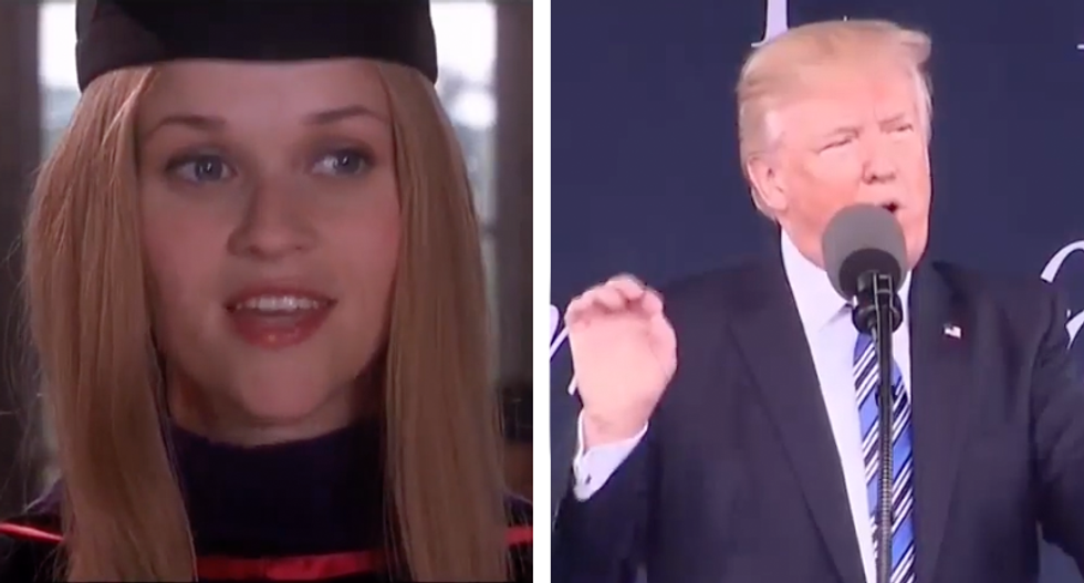 WATCH: Trump’s speech at Liberty U is weirdly similar to Reese Witherspoon’s ‘Legally Blonde’ speech