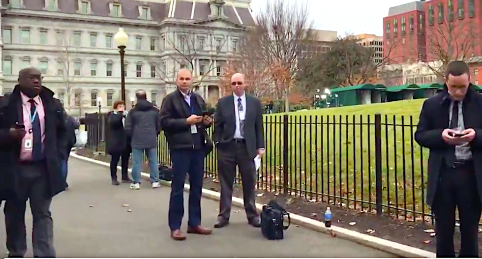 Fire alarm blares in the White House as legal experts testify at impeachment hearing