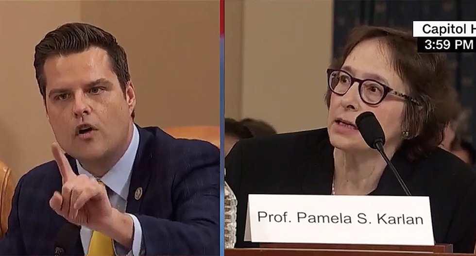 Matt Gaetz blows up on Pamela Karlan for trying to defend herself: ‘You don’t get to interrupt me!’