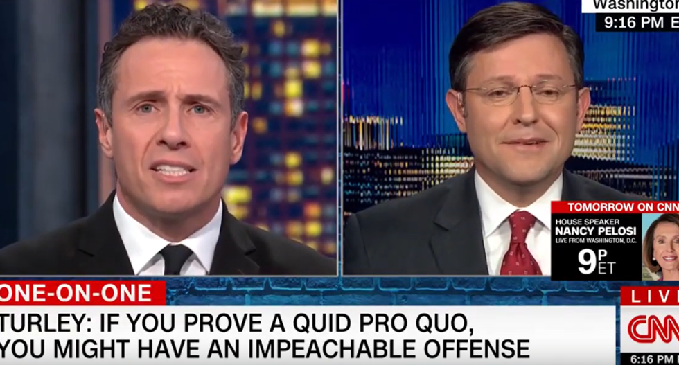 CNN's Cuomo slams Judiciary Republican for impeachment stonewalling: 'Why do you guys ignore what happened?'
