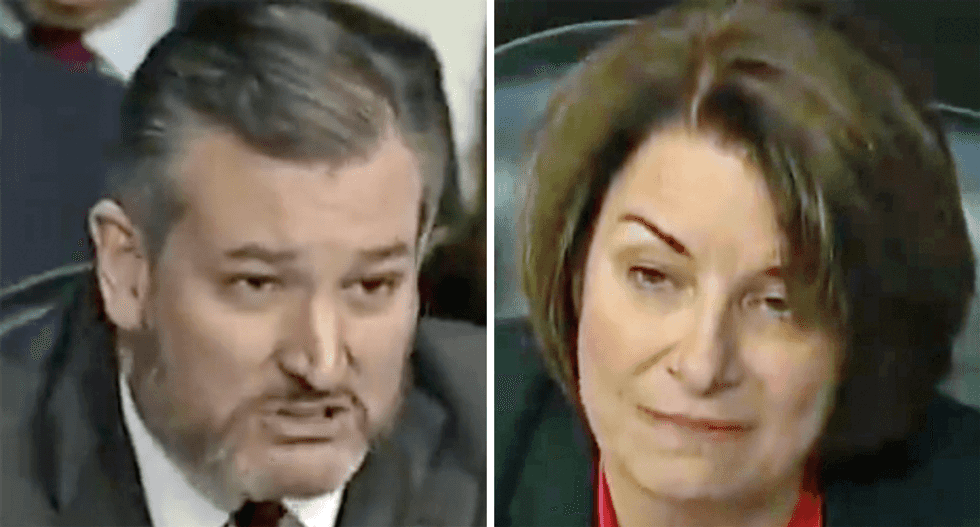 Stunning shift as Amy Klobuchar 'tones things down' after Ted Cruz rants about 'Beavis and Butt-Head' at IG hearing