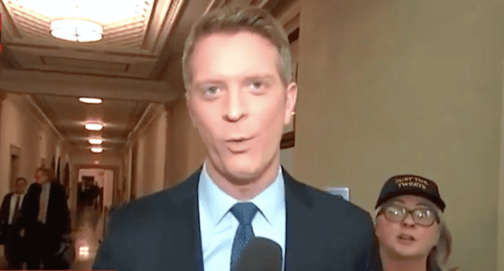 Crazed 'MAGA mom' interrupts MSNBC live shot to rant about impeachment ‘coup’