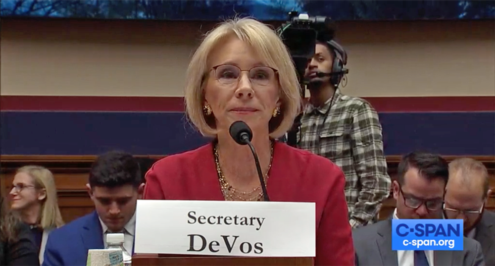 WATCH: Betsy DeVos absolutely destroyed in Congressional hearing into her lawbreaking