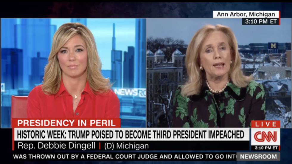 Rep. Debbie Dingell ‘shaken’ after Trump maliciously drags her dead husband into impeachment fight