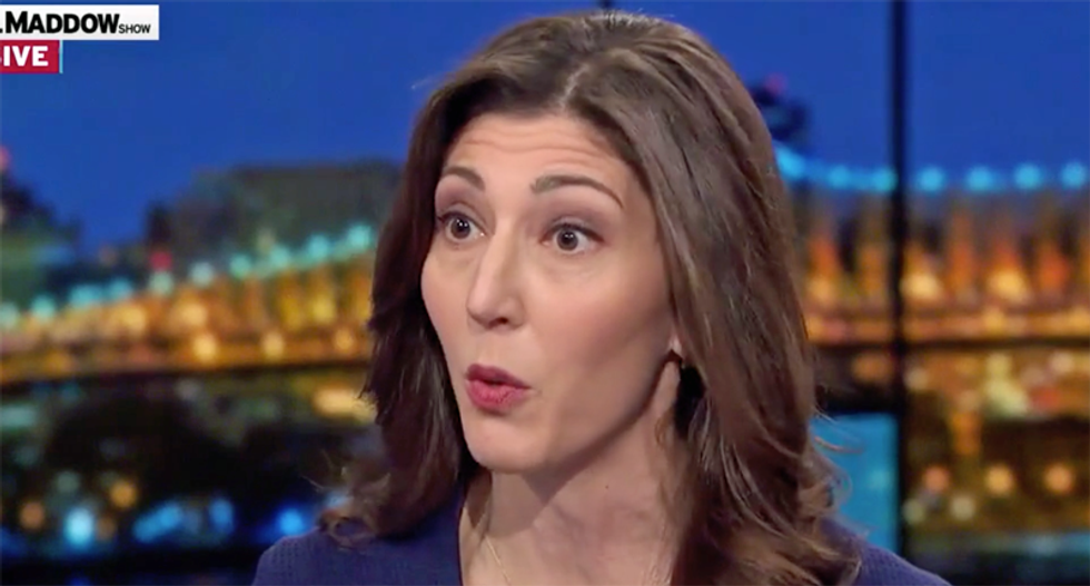 Lisa Page rips Trump for ‘simulated sex act’ at campaign rally during Maddow interview