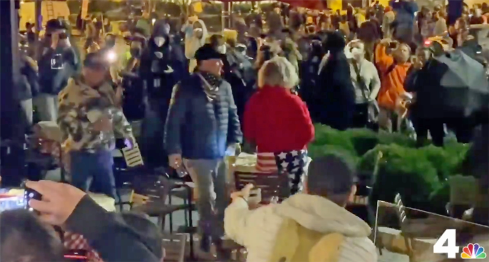 WATCH: Trump supporters descended on a city he lost by 87.4 points -- and it didn't end well