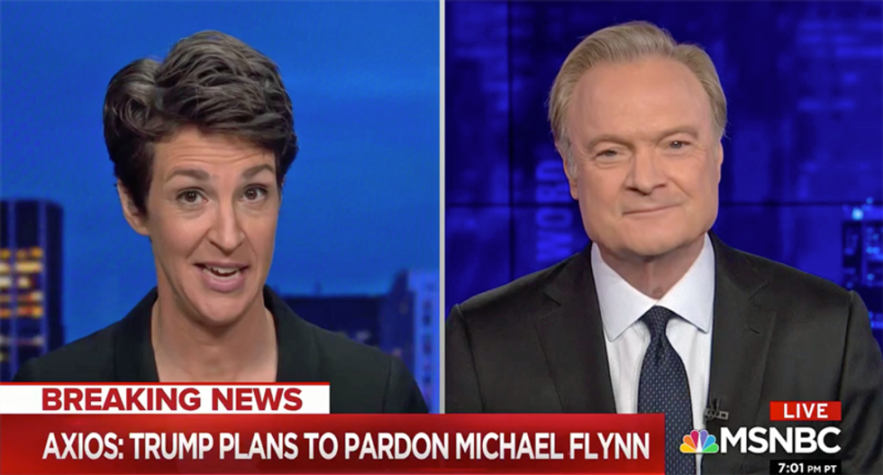 WATCH: Maddow offers fascinating theory as to why Trump may pardon Michael Flynn