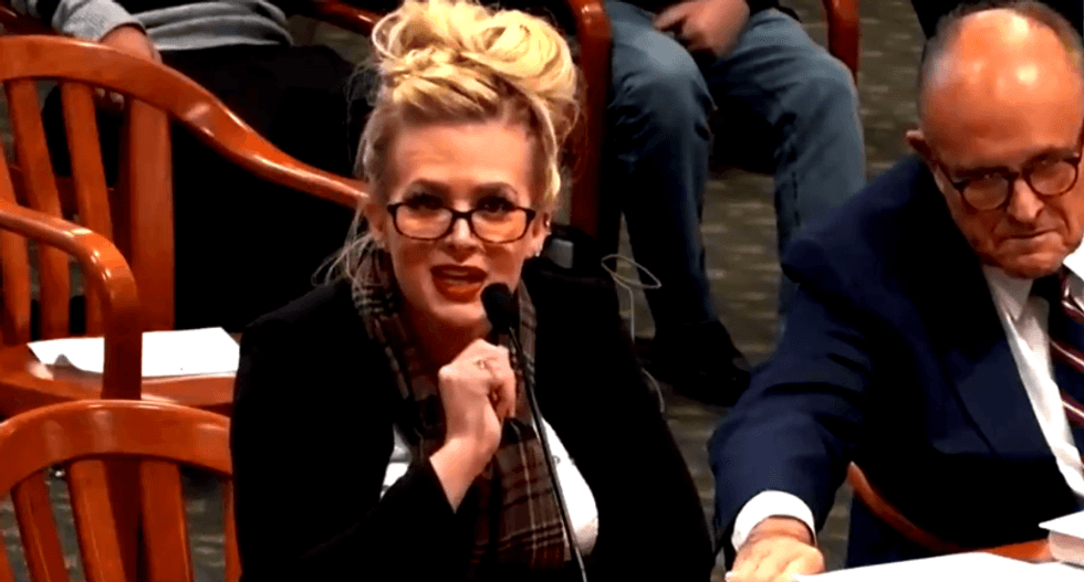 WATCH: Rudy Giuliani tries to shut up his own witness as voter fraud hearing goes off the rails
