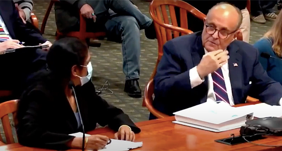 WATCH: Giuliani asks Michigan woman to remove her mask 4 days before testing positive for COVID-19