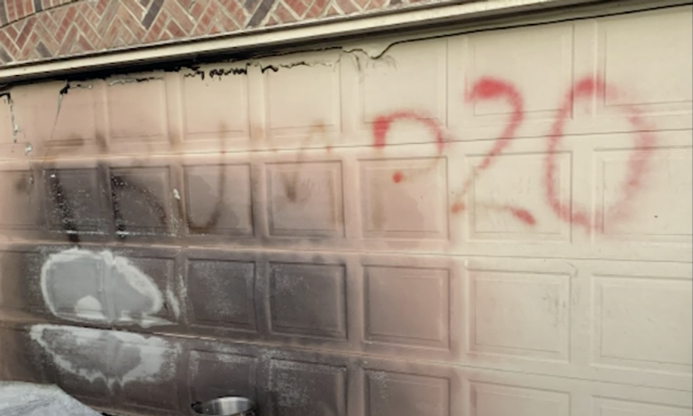 Black family's cars set on fire and garage door vandalized after they displayed Black Lives Matter sign in their yard