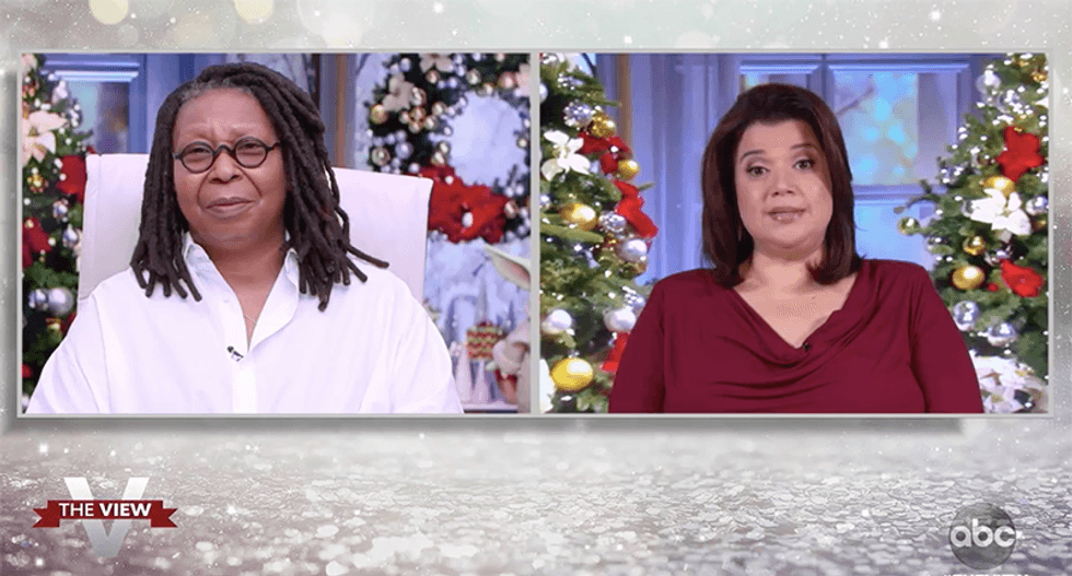 The View's Ana Navarro says David Perdue’s empty podium had more warmth than Kelly Loeffler in Georgia debate