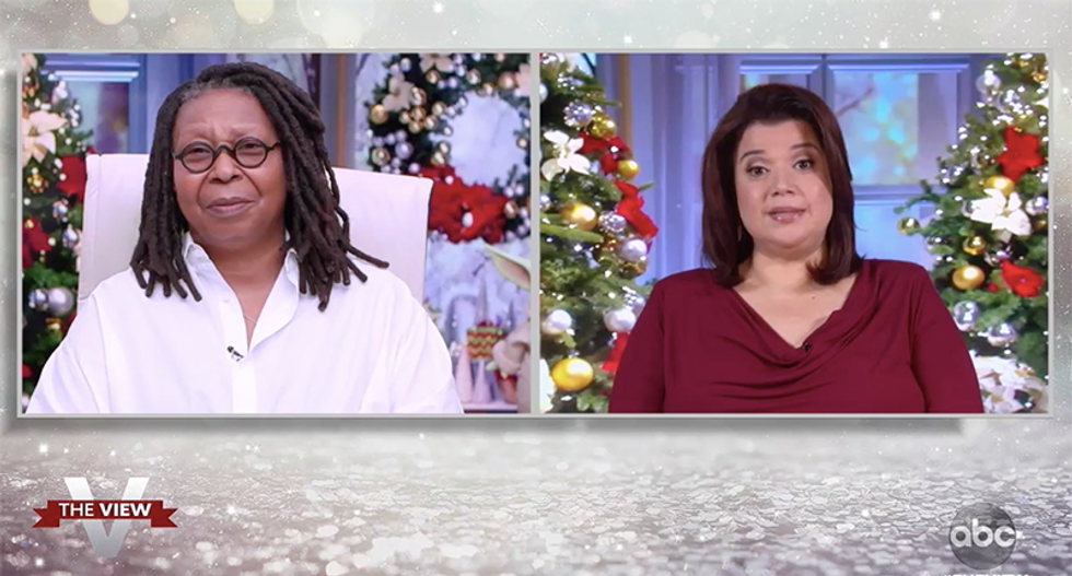 The View's Ana Navarro says David Perdue’s empty podium had more warmth than Kelly Loeffler in Georgia debate