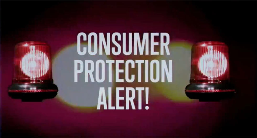 'CONSUMER PROTECTION ALERT' ad by Republicans for the Rule of Law warns Fox and Newsmax of new Trump scam