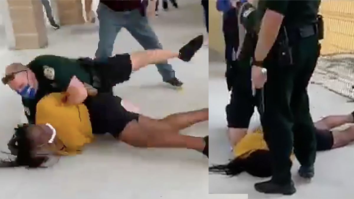 Florida school resource officer caught on video as he knocks Black student unconscious
