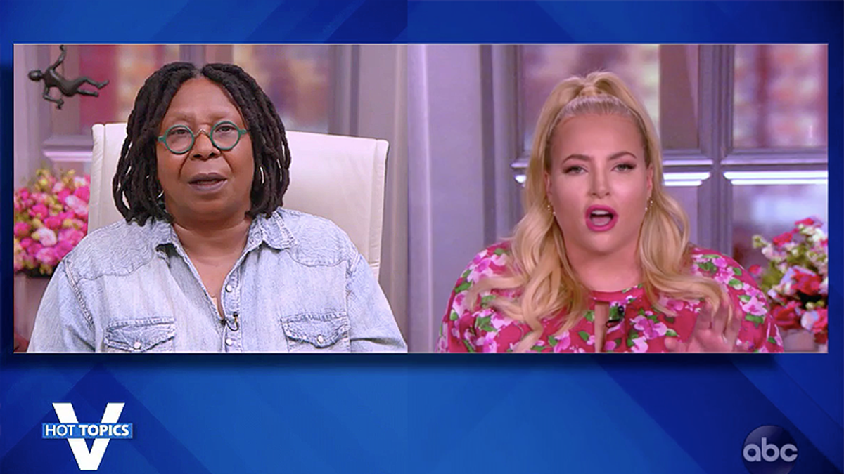 'Why are you cutting me off!?' Meghan McCain loses it when Whoopi goes to commercial during her rant