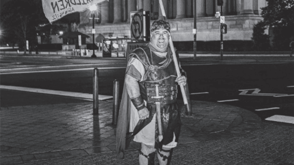Feds arrest Trump fan who attended MAGA riot in Gladiator gear -- and bragged about it on camera to his mom