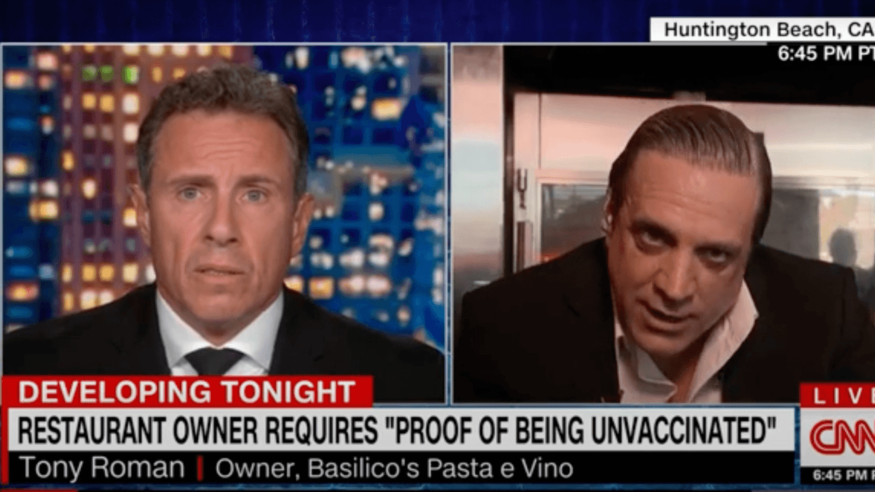 'You sound like an idiot': CNN's Chris Cuomo blasts anti-vax restaurant owner to his face in tense interview