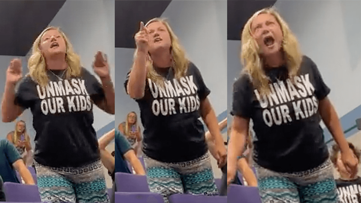 Screaming woman demands school committee do a 're-vote' after approving mask mandate — they adjourned instead