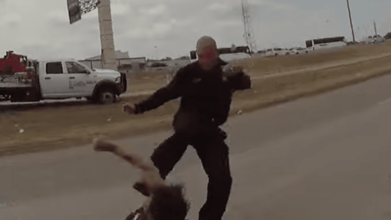 Video shows Dallas firefighter kicking mentally disabled man in the face after he was detained