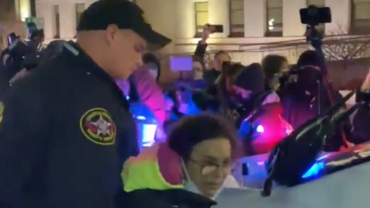 Kyle Rittenhouse protester arrested and fined $768 for anti-racist chalk message