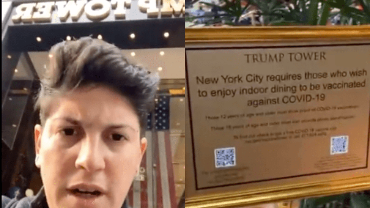 WATCH: Profanity-spewing anti-vaxxer denied service at Trump Grill for not showing vaccine card