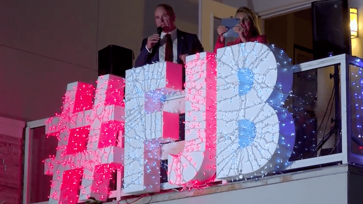 Defiant MAGA candidate replaces prohibited 'Let's Go Brandon' Christmas display with larger 'FJB' lights