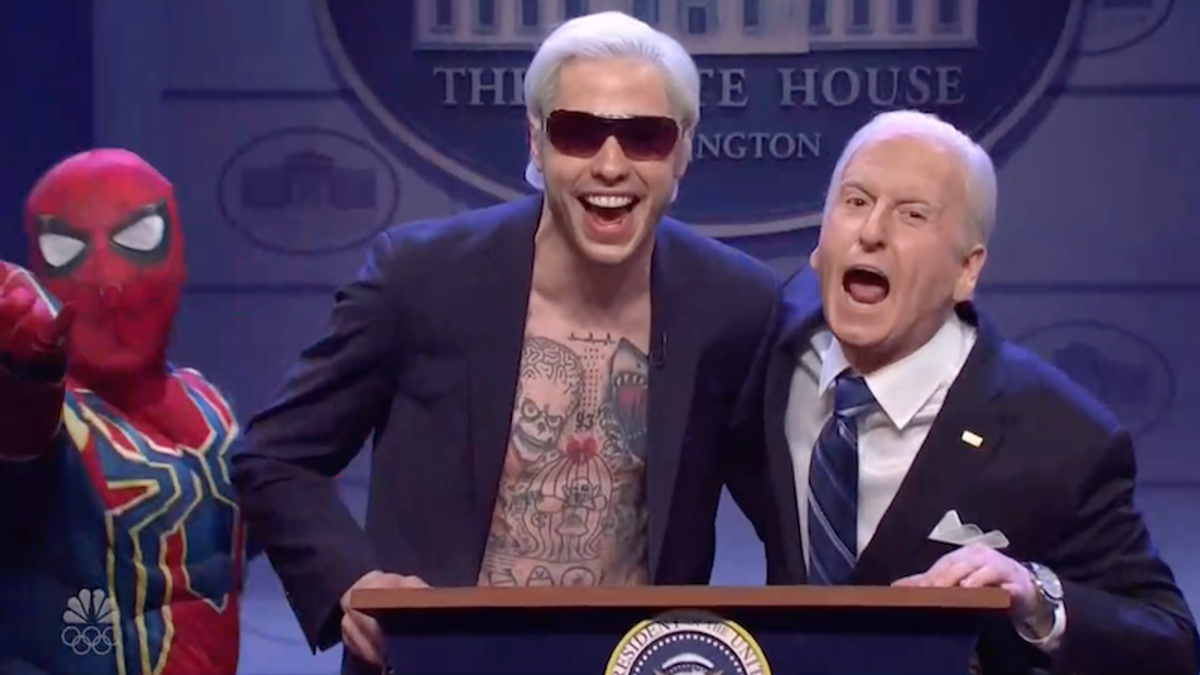 'Stop seeing Spiderman!' SNL's Joe Biden explains how Americans can end the pandemic
