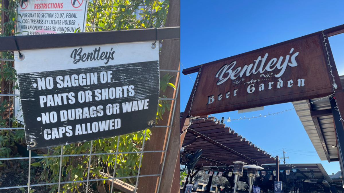 ‘We’re not racist’: Texas restaurant defends sign banning 'durags,' 'wave caps' and sagging pants