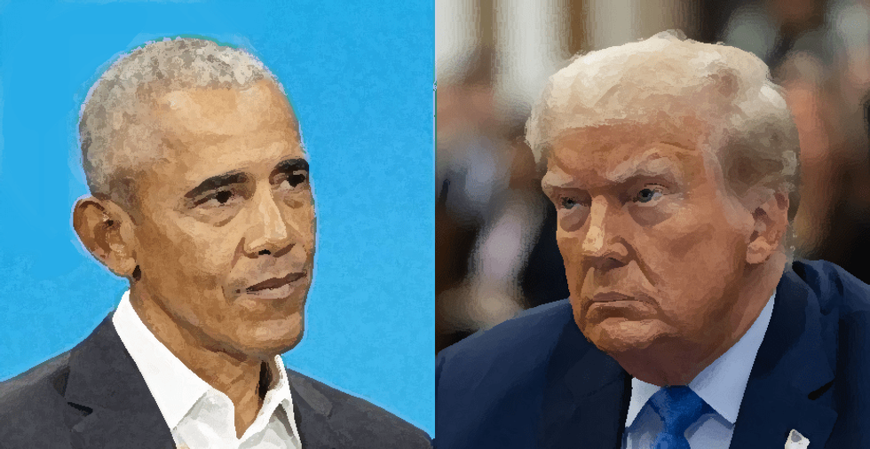 Trump said Obama is the current president during a New Hampshire campaign event