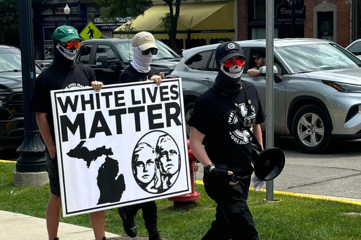 ‘We love Hitler. We love Trump.’: White supremacists march through Michigan
