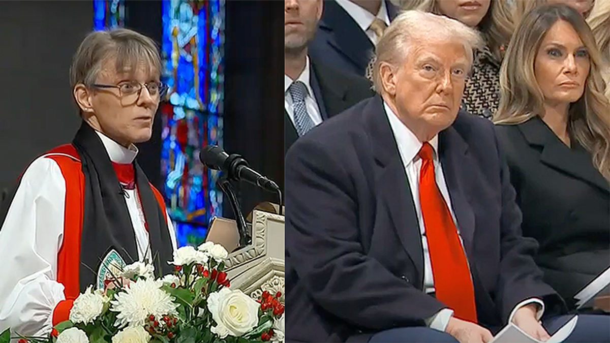 Watch: DC bishop takes on Trump to his face in national prayer service