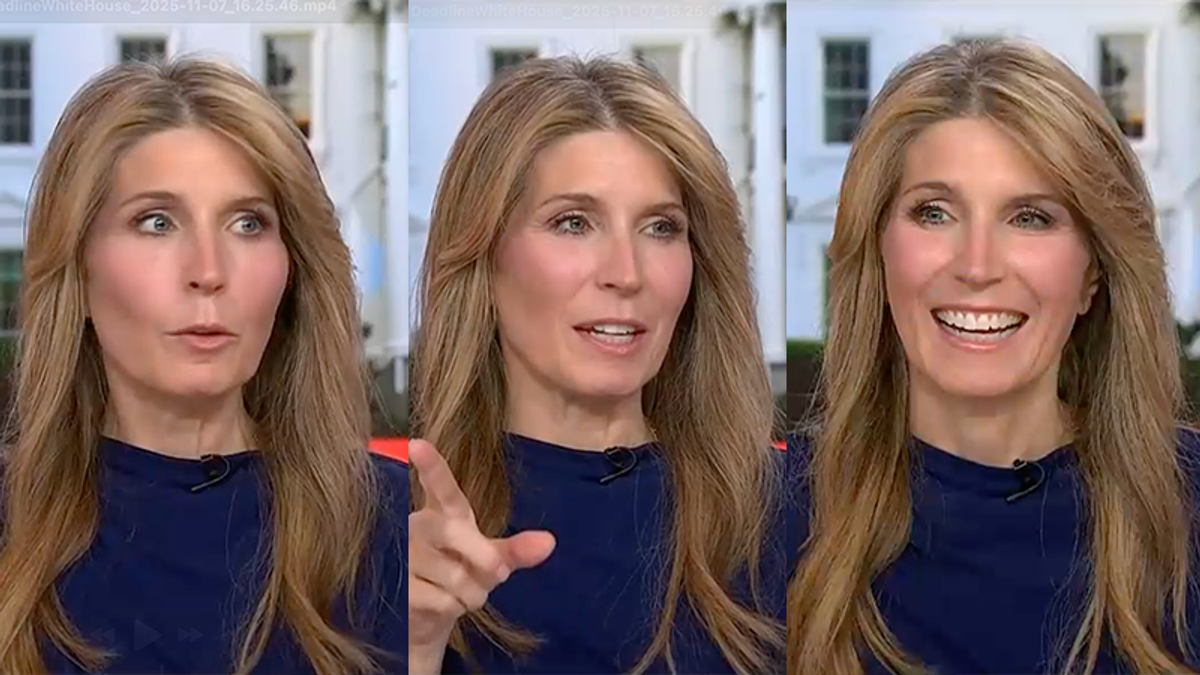 Nicolle Wallace bursts into laughter as Trump caught nodding off — again