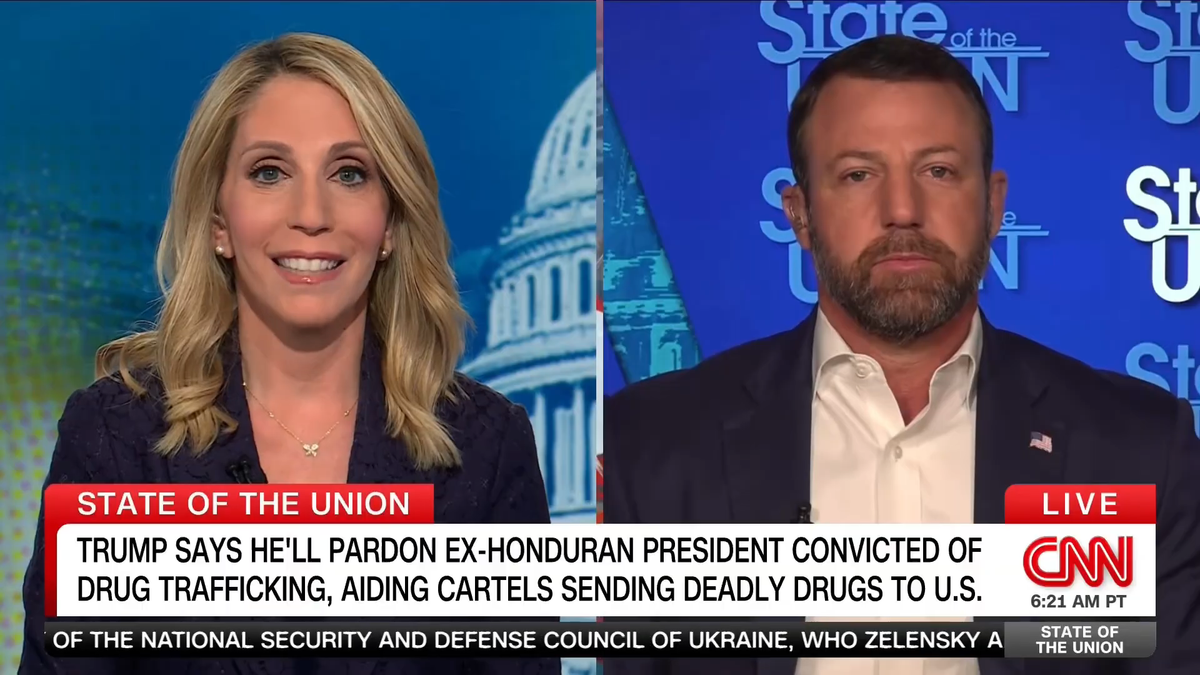CNN stunned as MAGA senator squirms while defending Trump's pardon of drug trafficker