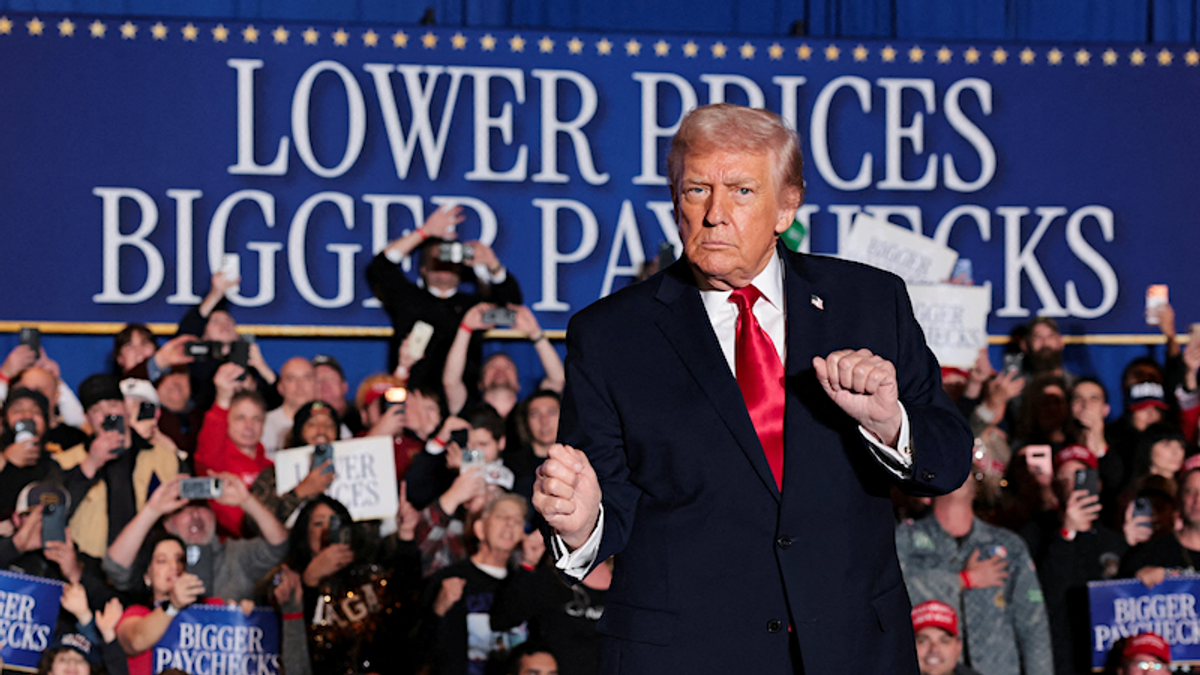 'Not helpful!' Republicans worried by Trump's off-script 'ostrich' affordability routine