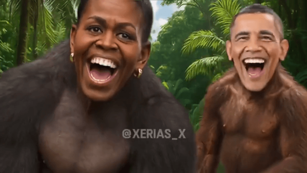 Trump sparks fury after reaching 'new bottom' with 'disgusting' racist post about Obamas