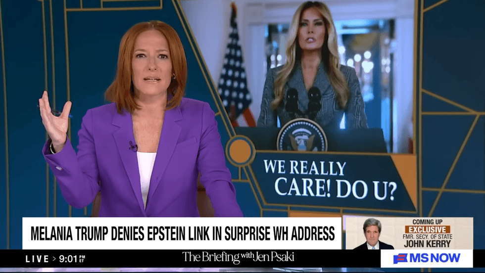 Jen Psaki rips Melania Trump's 'bizarre' Epstein comments: 'In her own La La Land'