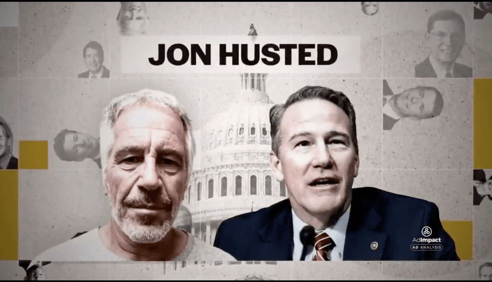 GOP senator hit with 'doozy of an ad' over Epstein donations