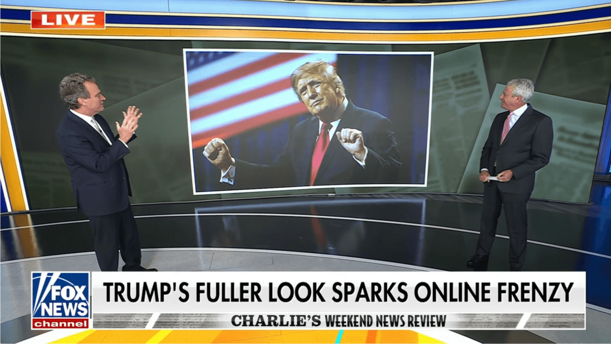 Fox News hosts gush over Trump coif in odd display: ‘Magnificent dome of orange’