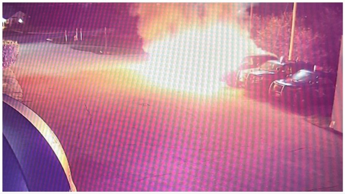 Camouflaged man opens fire on Michigan police cruisers