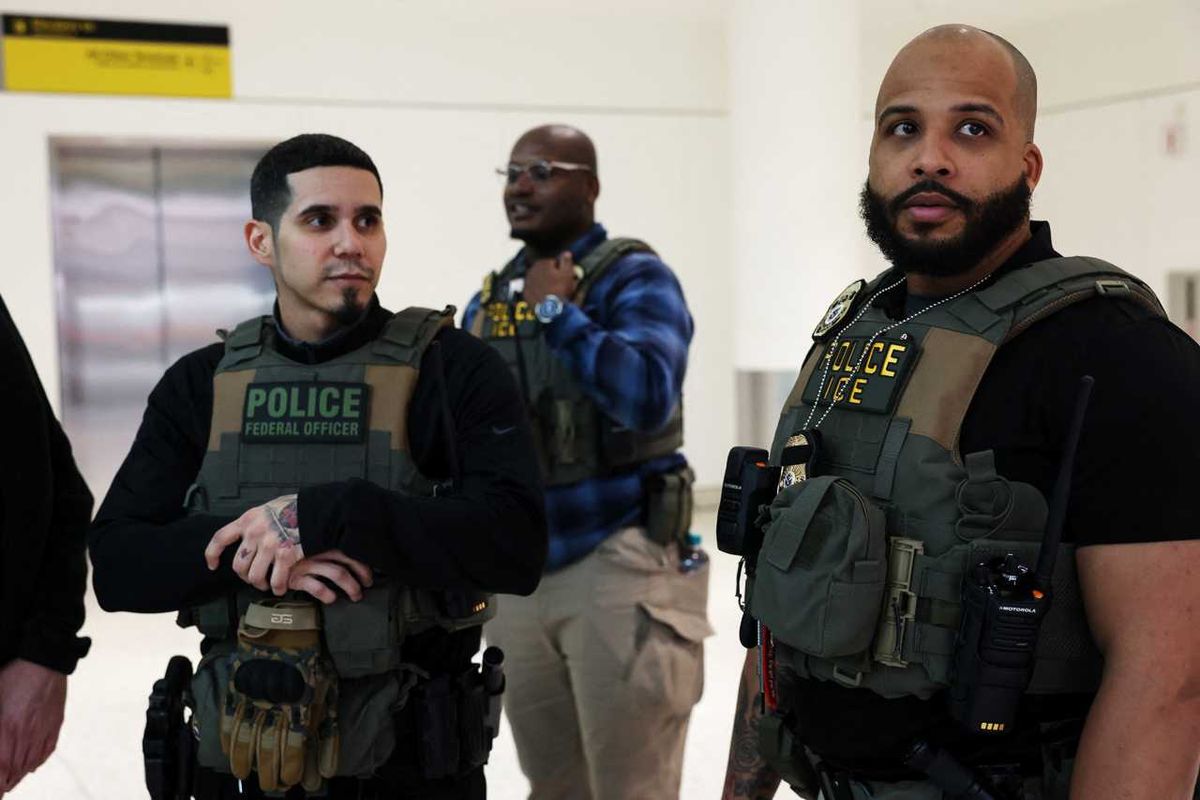 Trump brags ICE is using its 'larger and harder muscles' —  to clean airports