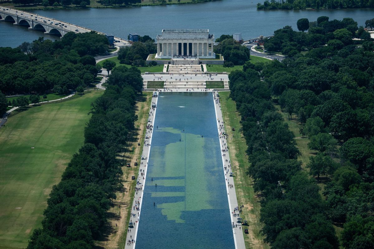 Trump's reflecting pool mess is just the latest self-made crisis he is blaming on others
