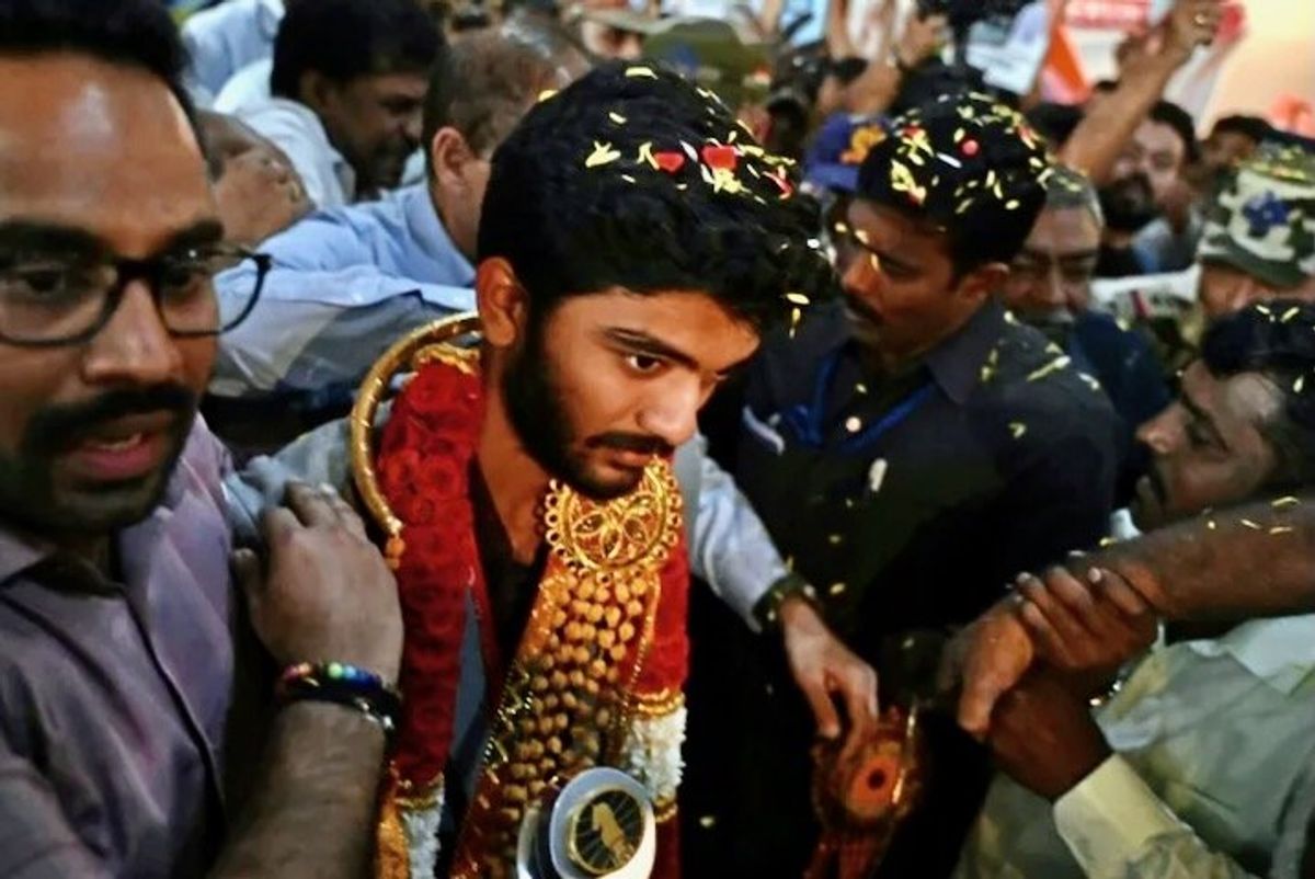 Indian chess king Gukesh returns to hero's welcome