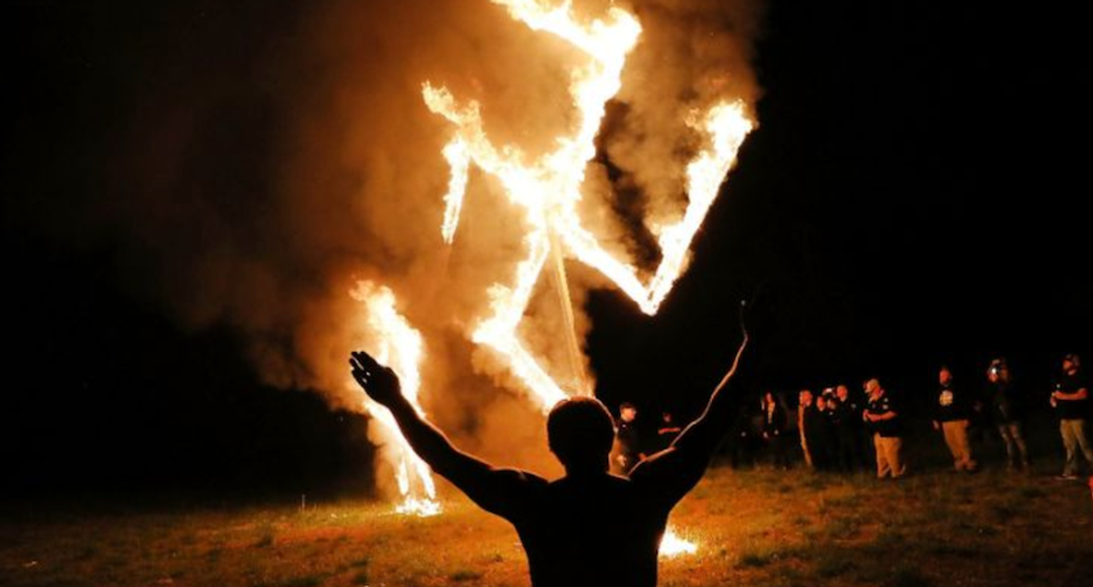 Pink swastika discovered painted on window shade in a secure part of the US embassy in Bulgaria