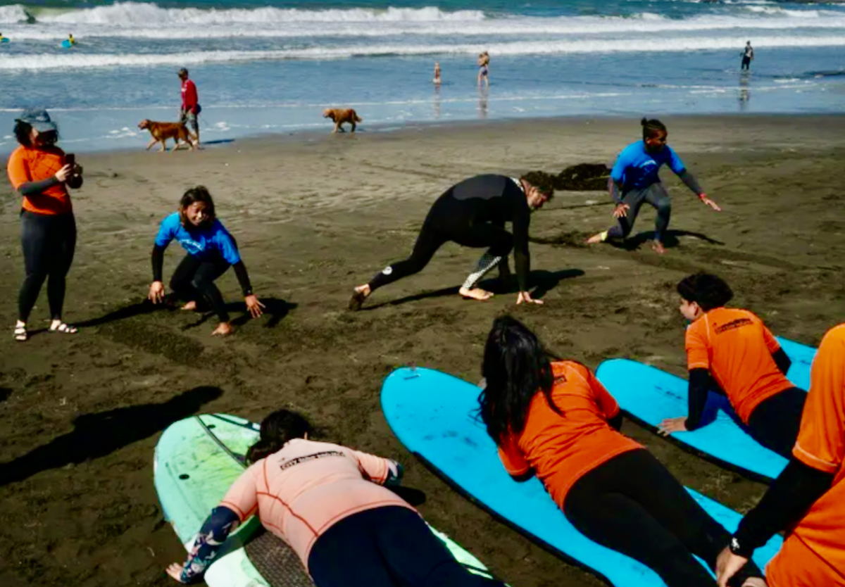 Catching a break: Inner city Californians try surfing