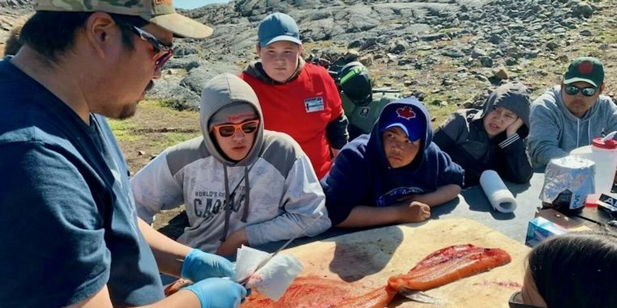 Inuits Talking In Canada's Arctic, Inuit traditions help combat youth depression - Raw ...