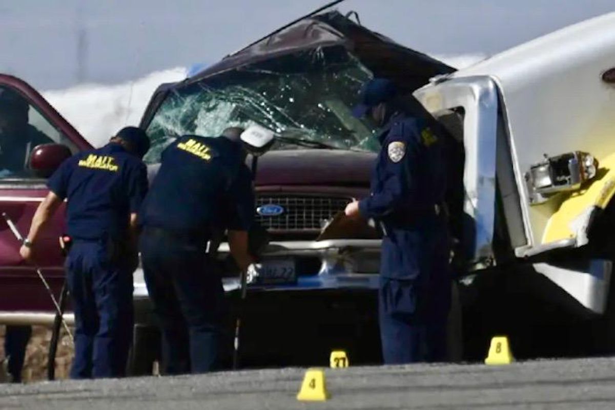 At least 13 dead after SUV, truck collide in California