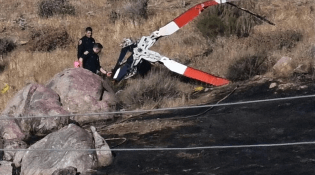 Three dead as firefighting helicopters collide in California